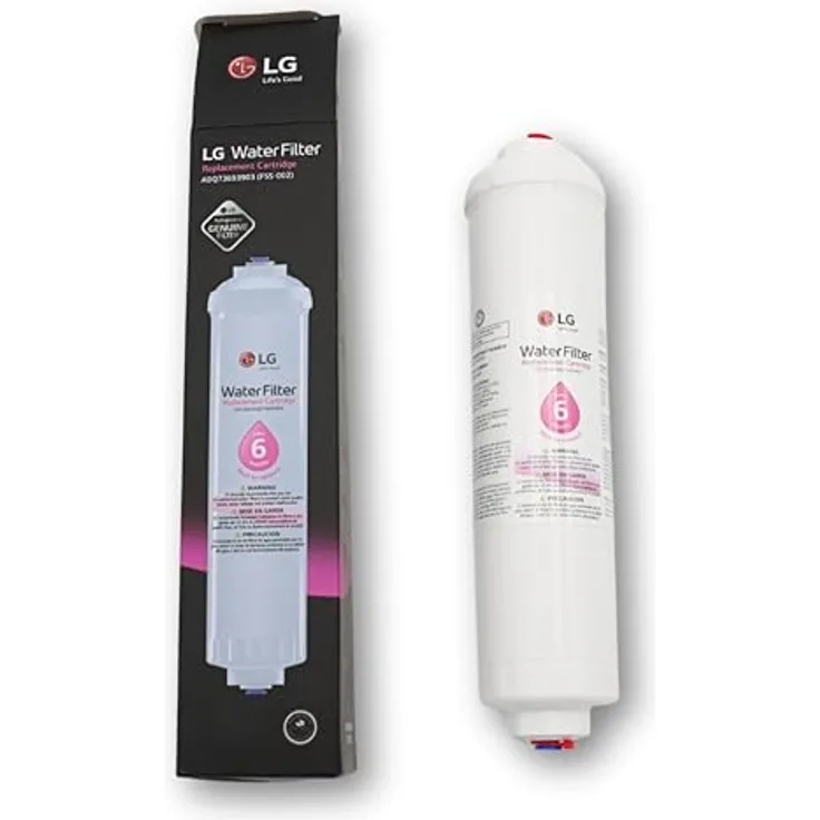 LG Wasserfilter BL9808, Original Wasserfilter für Side-by-Side Kühlschränke, 5x23cm, 2000 Liter