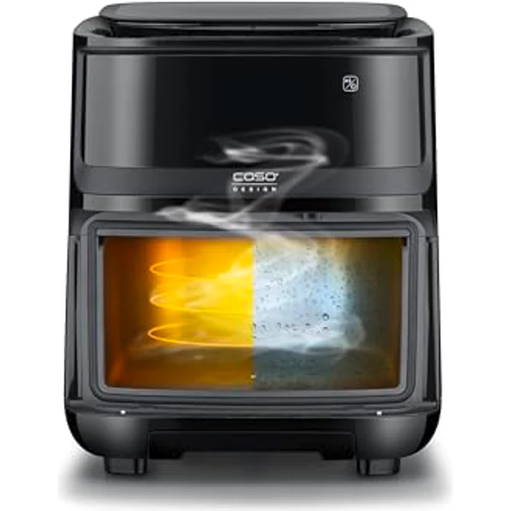 CASO AirFry & Steam 700 - Heißluftfritteuse mit Dampfgarfunktion - Speisen werden außen knusprig & innen saftig, extra großes Korbvolumen 7 Liter, Dampfgarer & Airfryer, Fritteuse ohne Öl/Fett – Bild 2