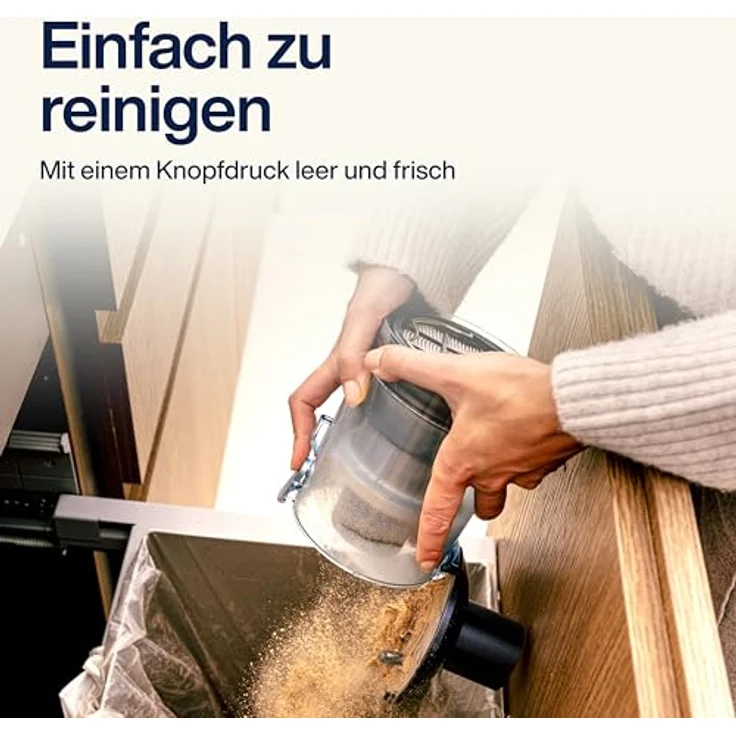 Samako Akku Staubsauger CleanDetect 450W, Handstaubsauger kabellos mit 4 Zubehörteilen und intelligenter Schmutzerkennung – Bild 8