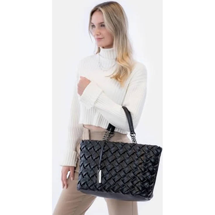 SURI FREY Shopper SFY Betty, für Damen in Flecht-Optik, Uni-Design und veganes Material – Bild 3