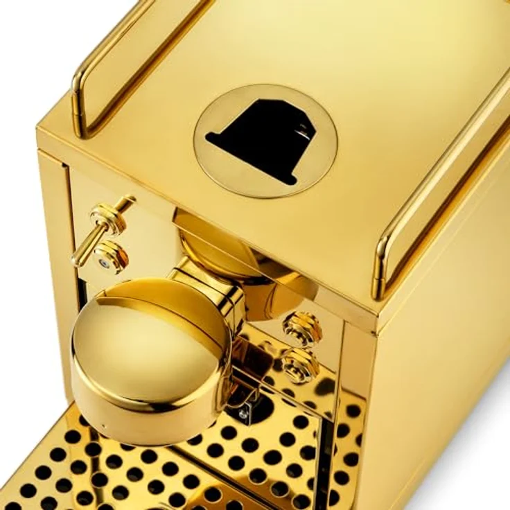 Sjöstrand The Original 2 Kapsel-Kaffeemaschine, Edelstahl mit 19-Bar-Drucksystem, Farbe: Gold – Bild 5