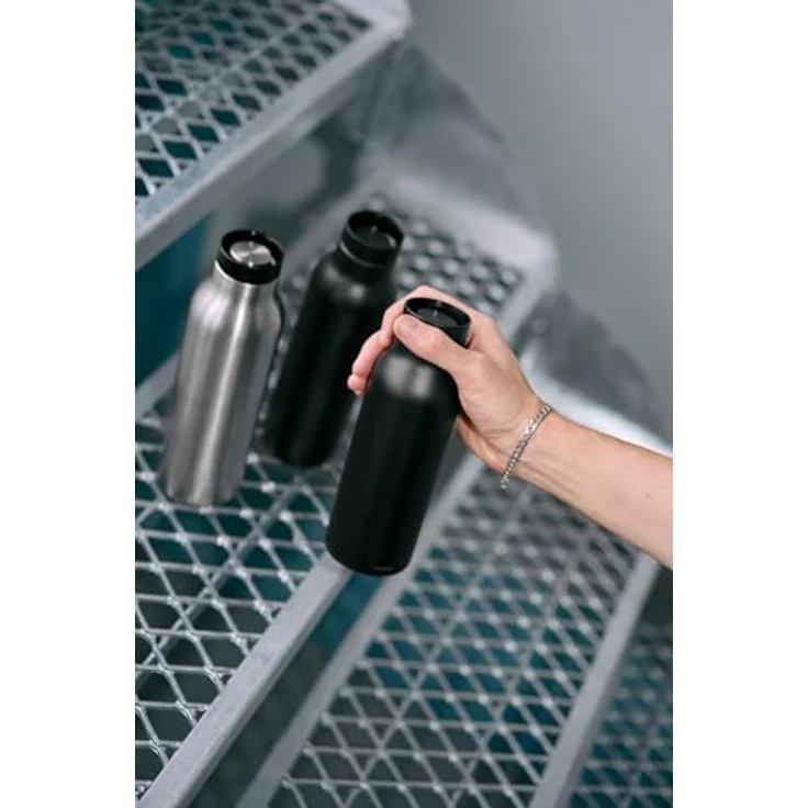 Eva Solo Urban Isolierflasche, 0.5 Liter, doppelwandige Vakuumisolierung, 100% dicht, schwarz – Bild 9