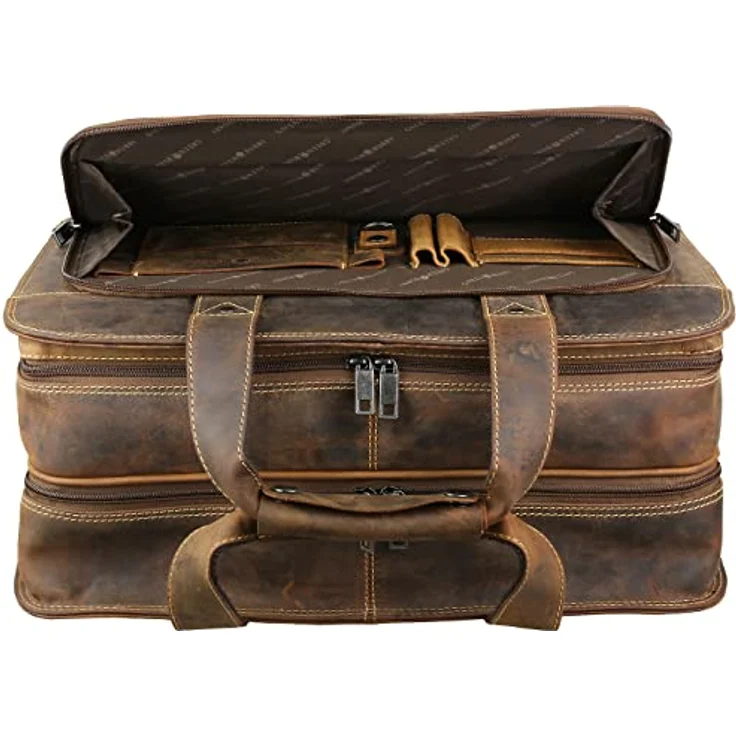 Greenburry Pilotenkoffer Vintage 1549, Handgepäck, Braun, 20 l, für Notebooks – Bild 3