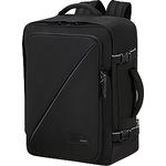 American Tourister Take2Cabin - Ryanair Kabinentasche 25 x 20 x 40 cm, 23 L, 0.50 kg, Handgepäck, Flugzeug Rucksack S UnderseaterL, Schwarz (Black)