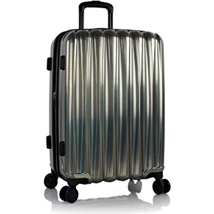 Heys Koffer Astro Charcoal S -matkalaukku, Polycarbonat-Verbundmaterial, TSA-Schloss, 360°-Spinner-Räder, Grau, (32 l, S)