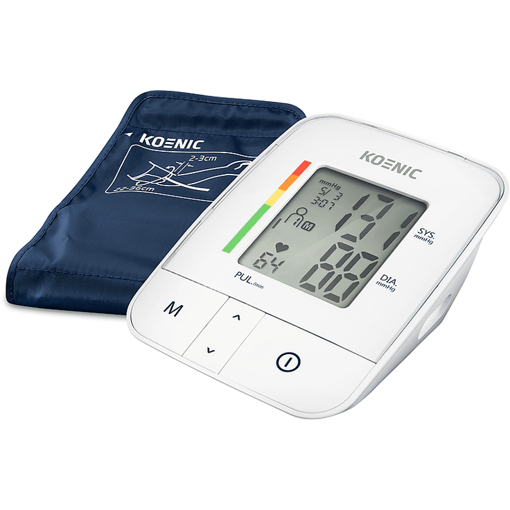 KOENIC KBP 2024, Blutdruckmessgerät für Oberarm mit präziser Messung und Speicherfunktion