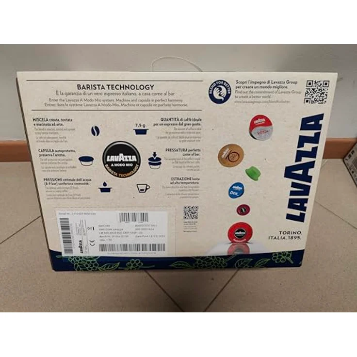 Lavazza Jolie Evo Grey, Kapsel-Kaffeemaschine mit 10 Bar Pumpendruck und 0,6 Litern Wassertank – Bild 4
