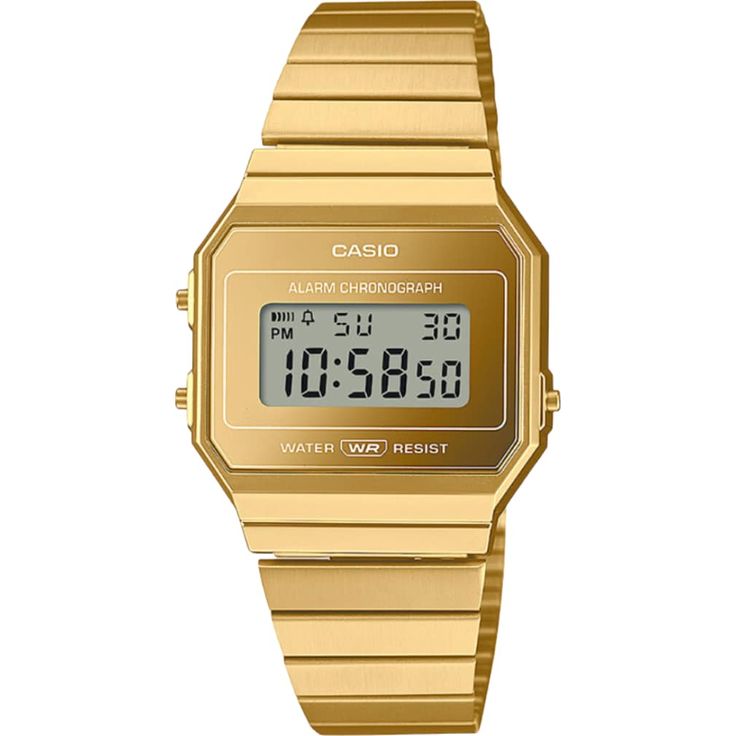 Casio A700WEVG-9AEF Vintage Digitaluhr, Gold
