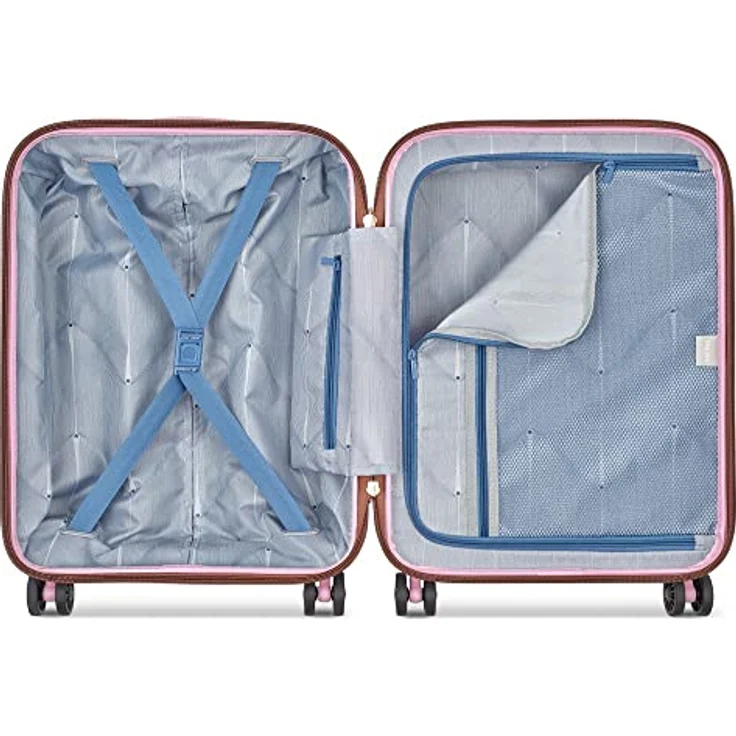 Delsey Freestyle Val 4DR CAB SL 55, Unisex Trolley für Freizeit und Sport, Pivoine (Rosa) – Bild 3