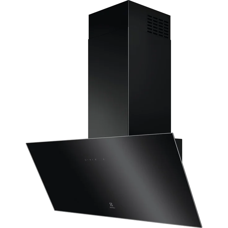 Electrolux Serie 800 LFV439K Dunstabzugshaube Wandmontiert, Schwarz, 615 m³/h, Hob2Hood®-Funktion, LED-Beleuchtung, waschbarer Fettfilter