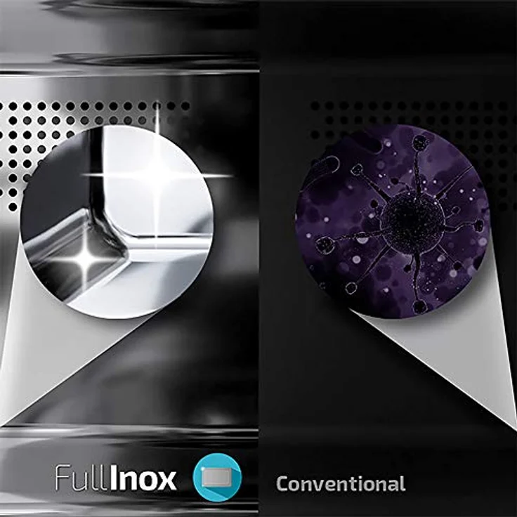 Cecotec Pro Clean 4010 Mikrowelle, Standgerät, 700 Watt, 23 Liter Garraum, Ready 2 Clean Beschichtung Antihaft 3D Wave Full Crystal Spiegeltür 8 Programme 60 Min Timer Drehschalter In Silber Schwarz – Bild 6