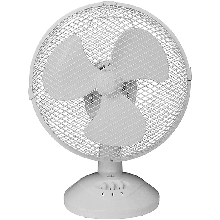 OK. OTF 23223 W Tischventilator, 30 Watt, weiß