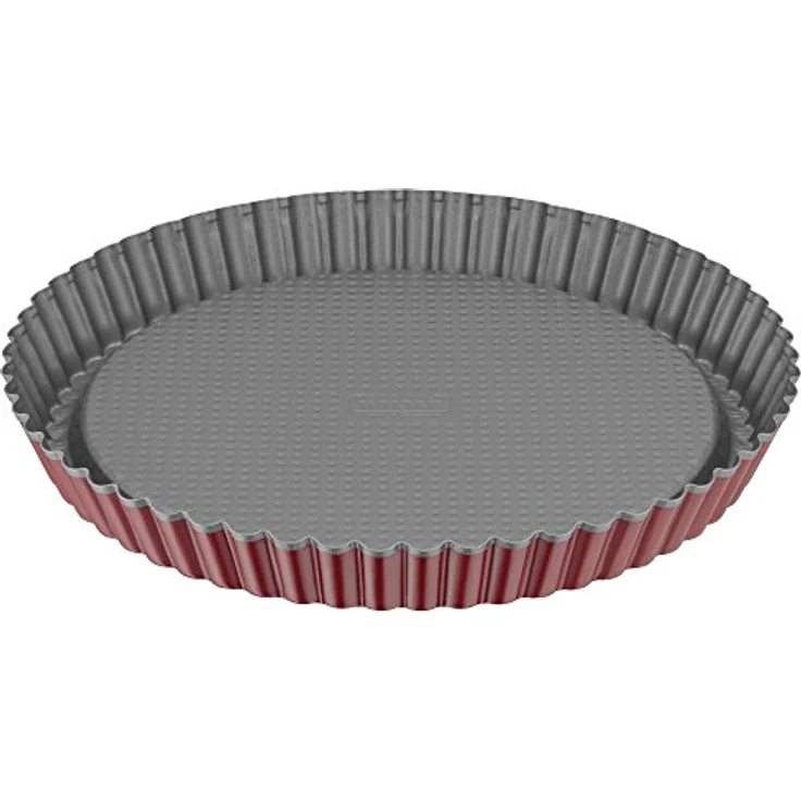 Kaiser Classic Plus Tortenboden, Ø 28 cm, rund, Wellenrand, antihaftbeschichtet, gleichmäßige Wärmeverteilung, rot – Bild 2