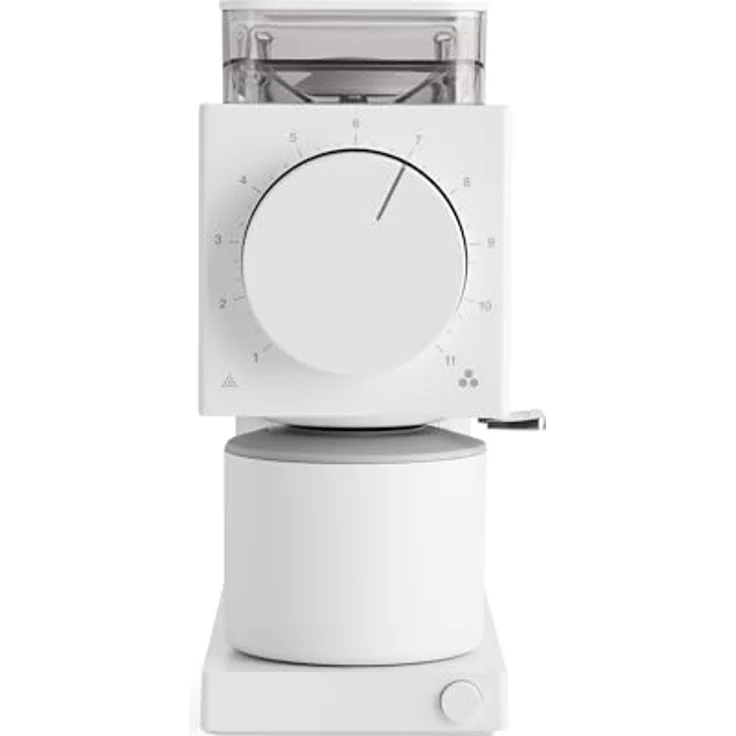 Fellow Gen 2 Ode Kaffemühle – Elektrische Kaffeemühle mit Kegelmahlwerk – 31 Einstellungen für Drip, French Press & Cold Brew – Mattweiß – Bild 1