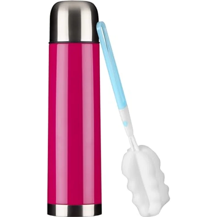Gräwe Isolierflasche mit Messer THERMOHOME, 1 l, pink – Bild 2