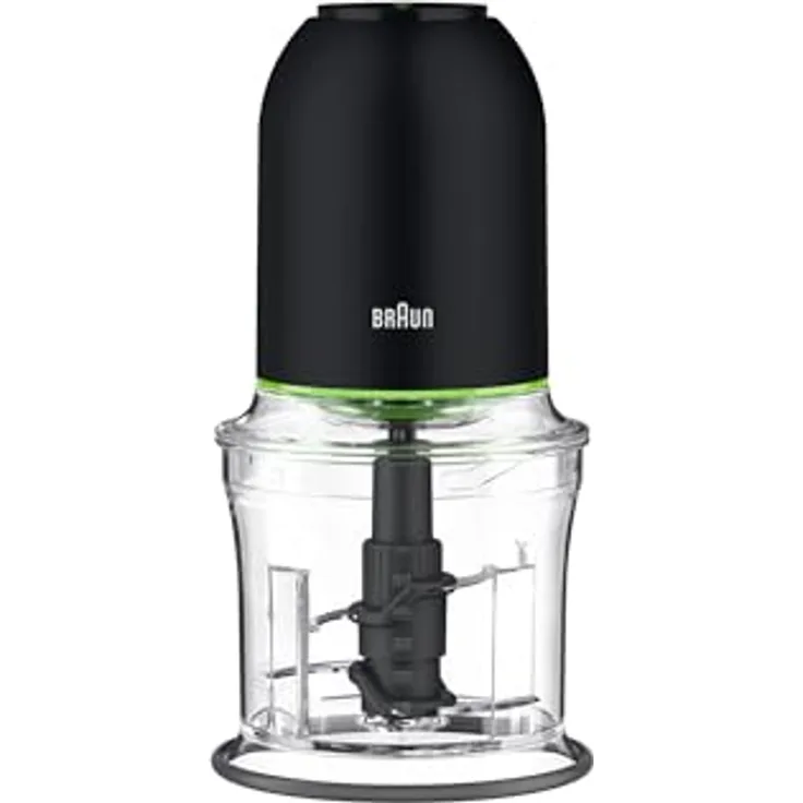 Braun MultiPractic 3 CH3011BK Zerkleinerer mit 4 Klingen aus Edelstahl, One Push-Funktion, Eiszerkleinerer, spülmaschinenfest, 500 W, Schwarz