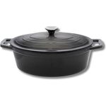 ELO 3373326 Schmortopf aus emailliertem Gusseisen mit Deckel, klassisch, grau, backofengeeignet, Kochtopf für alle Herdarten, Kochtopf Induktion, 33 cm, 5 l, 4-6 Personen - Preisvergleich