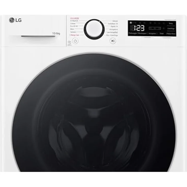 LG D4R5010TSWS Waschtrockner, freistehend, Frontlader, 10 kg Waschen, 6 kg Trocknen, Energieeffizienzklasse D, weiß – Bild 7