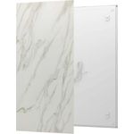 Fenix ECOSUN Infrarotheizung, Steinoptik Calacatta, 1050 Watt, 150 x 70 x 4,0cm, aus Sinterkeramik, für Bad und Wohnräume