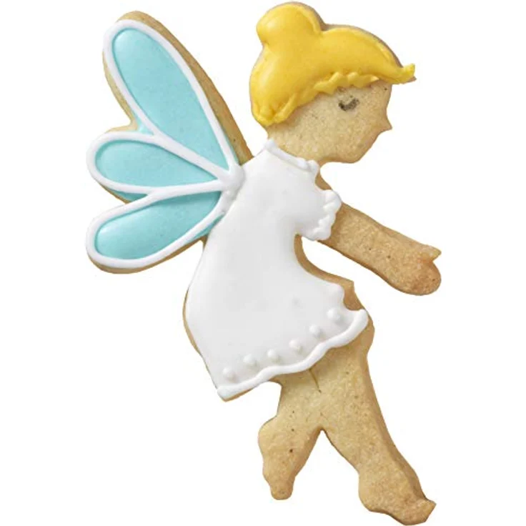 Birkmann 1010719810 Ausstechform Fee fliegend, 11 cm, metallisch, Grau, 5 x 3 x 2 cm – Bild 5