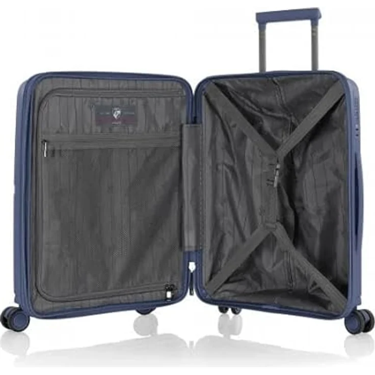 Heys Hartschalen-Trolley AirLite, 53 cm, 4 Rollen, Handgepäck-Koffer mit TSA Schloss und Volumenerweiterung, schwarz – Bild 6