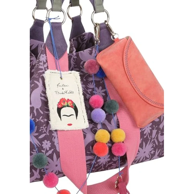 Fritzi aus Preußen Fritzi x Frida Kahlo Izzy Medium Shopper Tasche, 42 cm, mehrfarbig, 100% Polyester, nature folk – Bild 7