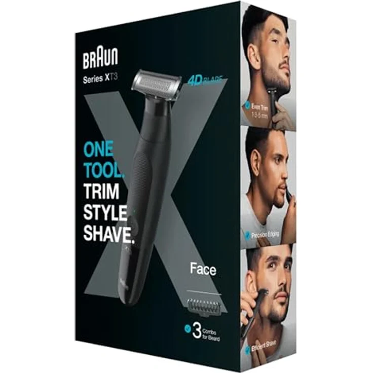 Braun Series X XT3100, Bartschneider für Herren mit Bartkamm und Schutzhülle, 1 St. – Bild 8