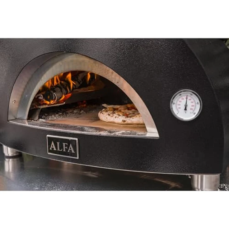 Alfa Forni Tragbarer Gas Pizzaofen MODERNO PORTABLE Schiefer Grau mit Heat Genius-Technologie, Made in Italy – Bild 9
