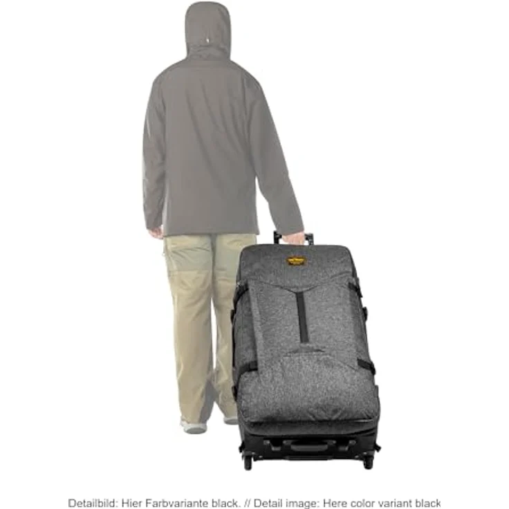 Tatonka Travel Roller 90, Koffer mit 90 l Volumen, grün, zwei Rollen, kompressionsriemen, innovativer Raumteiler, Tragegriff – Bild 6