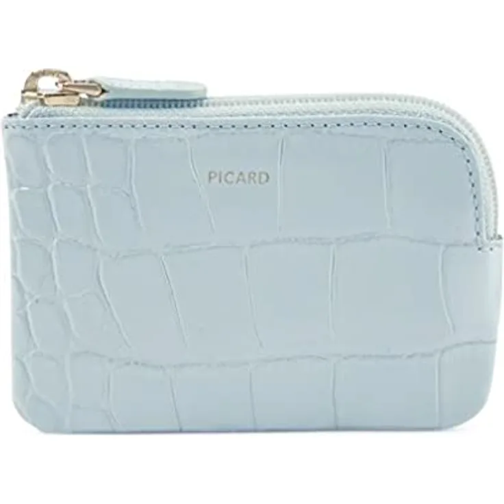 Picard, Schlüsseletui Damen, Elegante Kroko-Prägung auf Leder, in der Farbe Kiesel/Hellgrau, aus der Serie Weimar 1, 731980V048