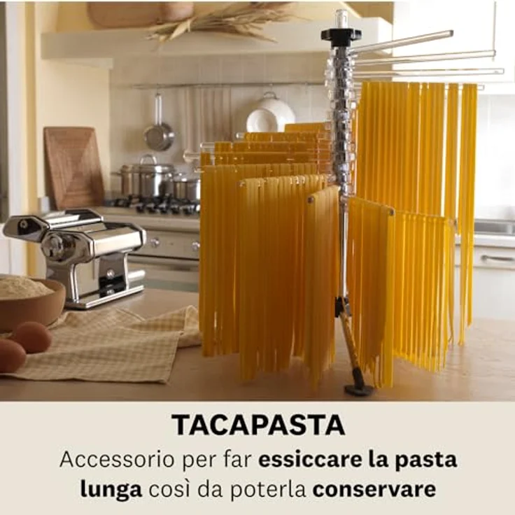 Marcato TP-NEU Tacapasta Platzsparender Teigtrockner, Kunststoff, Transparent – Bild 3