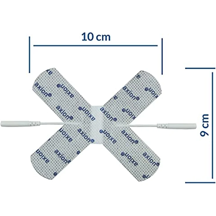 2 Gelenk Elektroden-Pads - Ideale Form für Körperrundungen wie Ellenbogen, Knie, Hacken | EMS-Training & TENS-Schmerztherapie | Selbstklebende TENS-EMS Elektroden für Reizstrom-Geräte | - axion – Bild 5