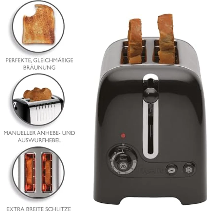 Dualit 26225 2 Scheiben Lite Toaster gloss, schwarz – Bild 6