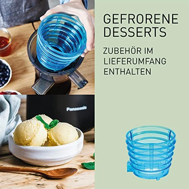 Panasonic Slow Juicer MJ-L501KXE Entsafter (Entsafter für Obst und Gemüse, Saftpresse, Edelstahl und Kunststoff, Entsafter elektrisch, 150 W, schwarz) – Bild 5