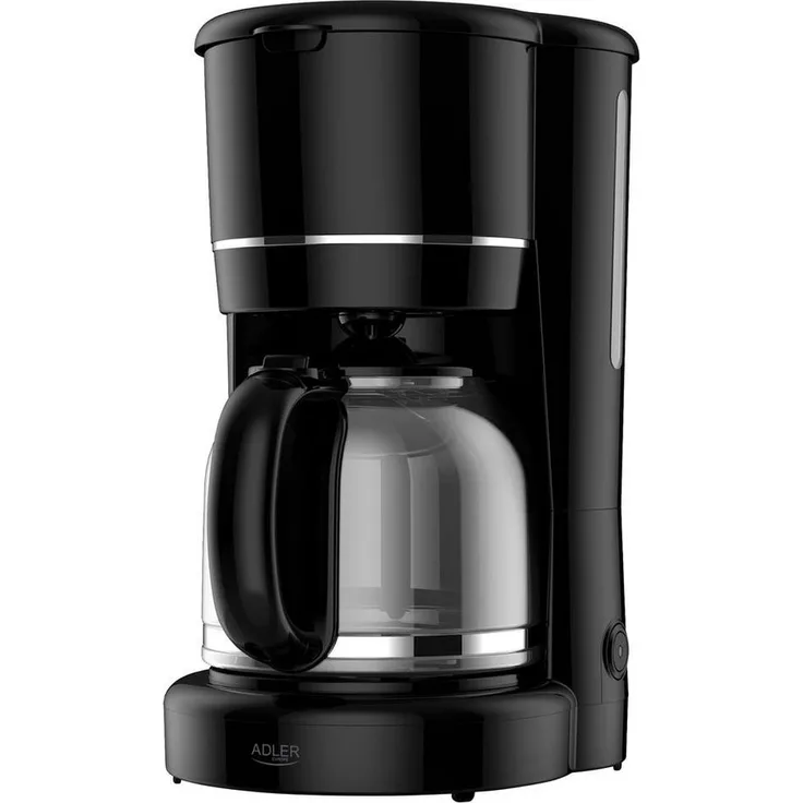 ADLER EUROPE AD 4383b Filterkaffeemaschine, 1,5 l Glaskanne, Nylonfilter, Warmhaltefunktion, Tropf-Stopp
