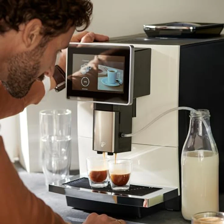 TCHIBO Office Kaffeevollautomat, B2B, für 30 Tassen täglich, integriertes Milchsystem, Weiß – Bild 7