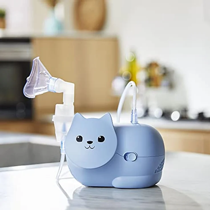 OMRON Nami Cat - kinderfreundliches Inhalationsgerät für Kinder, Inhalator zur Behandlung von Husten & Schnupfen, Bronchitis, Asthma und mehr – Bild 3