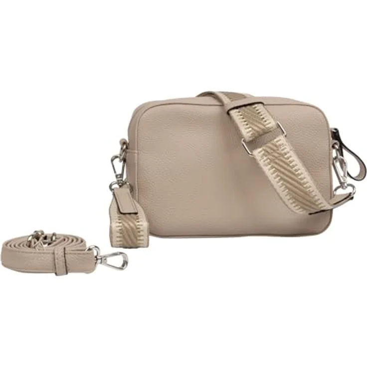 Gabor Silena Umhängetasche Camera Bag, taupe, mit 2 verstellbaren Schulterriemen und Zipper-Fächern – Bild 2