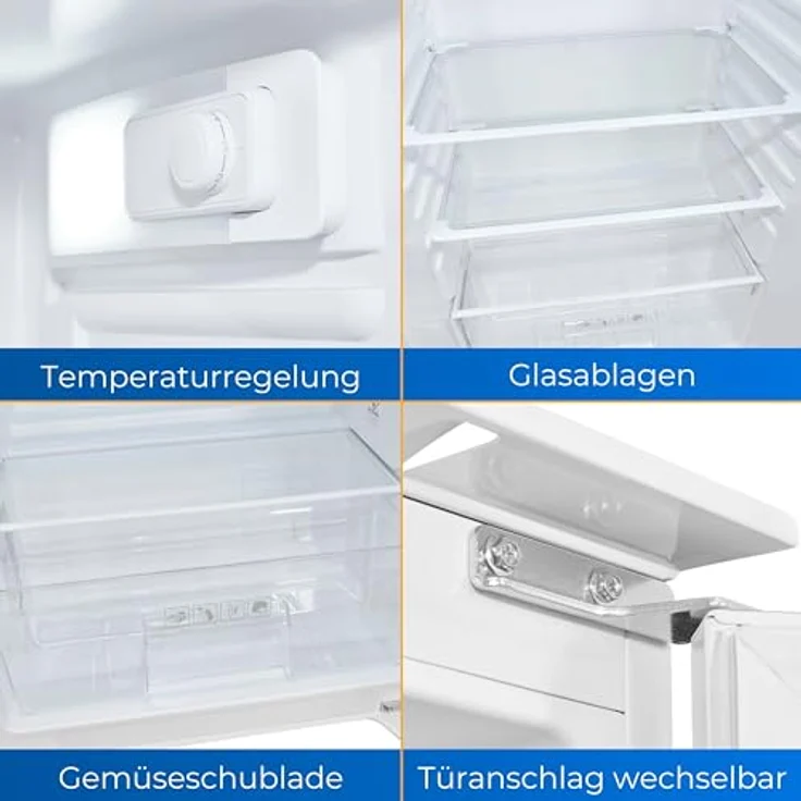 Exquisit Einbau Vollraumkühlschrank EKS5131-V-040E | Nutzinhalt: 129 L | Schlepptürmontage | 88cm Höhe | Ohne Gefrierfach – Bild 3