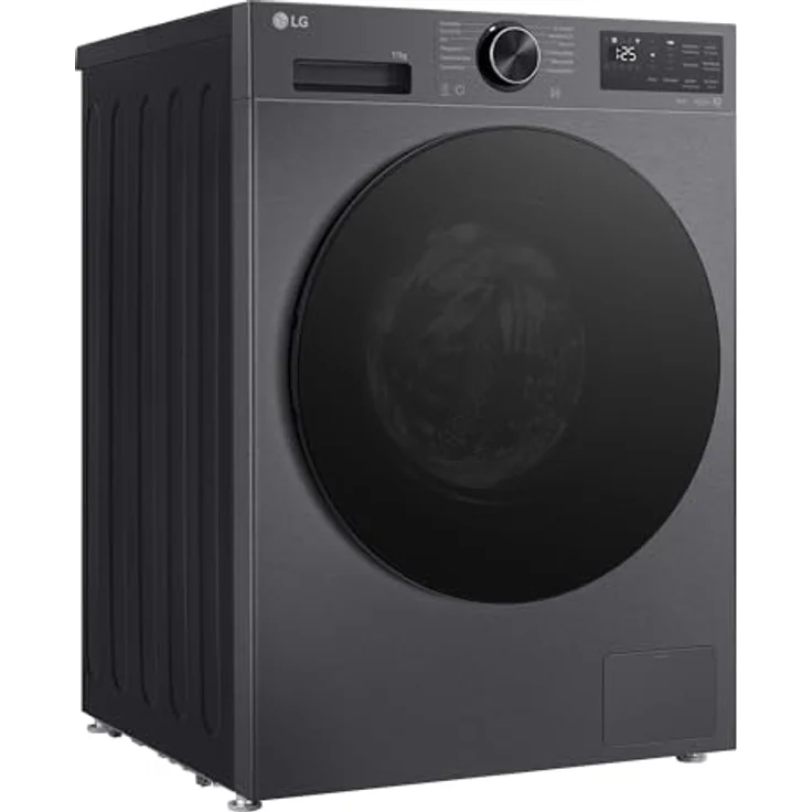 LG F4WX701YB Waschmaschine 11 kg Schwarz, Schaumerkennung, smarte Bedienung, 12 Programme, WLAN-fähig – Bild 1
