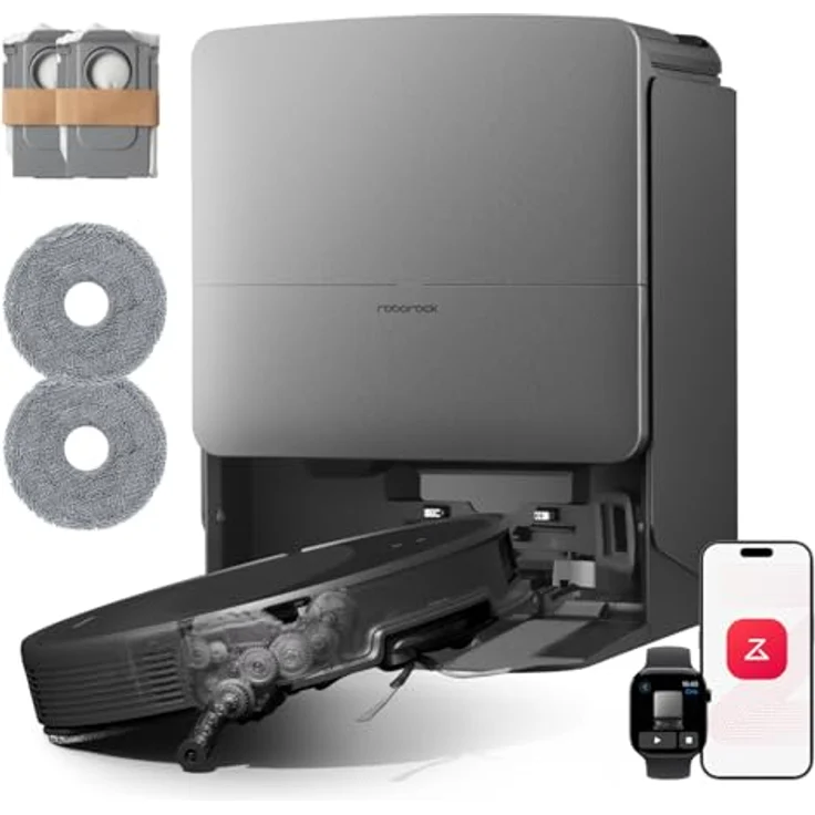 Roborock Saros 20 Set, Saugroboter mit Wischfunktion, abnehmbarem Wischmopp, AdaptiLift Chassis 3.0, 36.000 Pa Saugkraft, autonomes StarSight System 2.0 – Bild 2