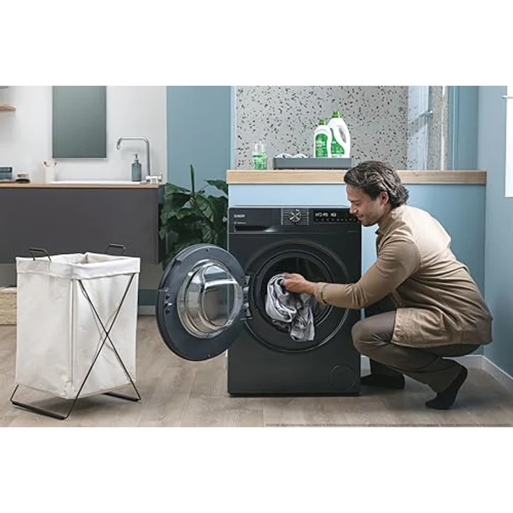 Candy Pro Wash 500 BR 410B8G-S, Frontlader Waschmaschine mit 10 kg Kapazität, 1400 RPM, energieeffizient, anthrazit – Bild 9