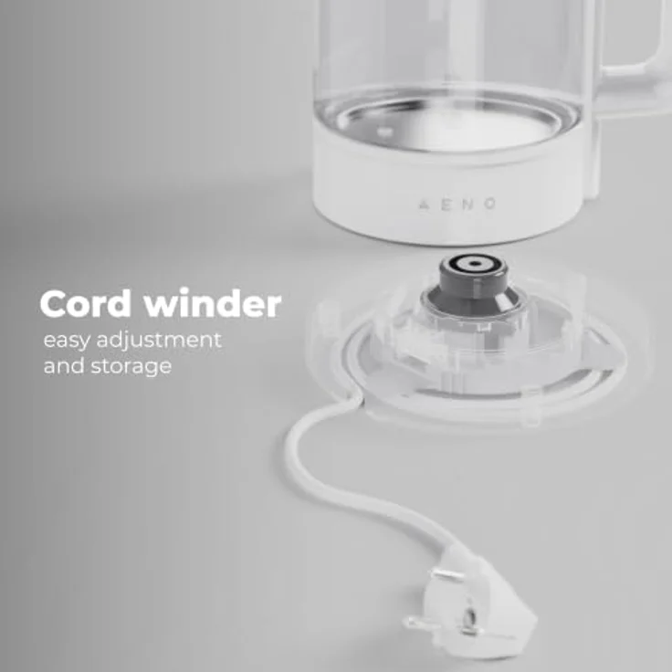 Aeno EK5 Elektrischer Wasserkocher, 1,7 Liter, Glas, Temperaturregelung 40-100°C, Strix-Technologie, LED-Beleuchtung – Bild 17