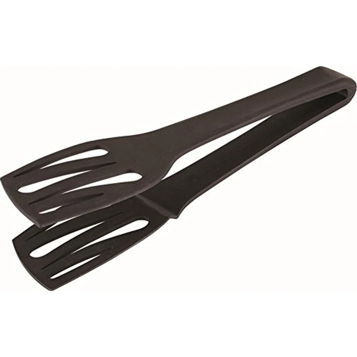 APS 601 Toastzange, 11 x 8 cm, Griff 18 cm, hitzebeständig bis 220°C, schwarz, aus Polyamid