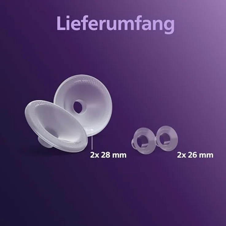 Philips AVENT Hands-free SCF552/11, Große Brustkissen und Einsätze, Silikon, Transparent, 28 mm für komfortable Passform – Bild 6