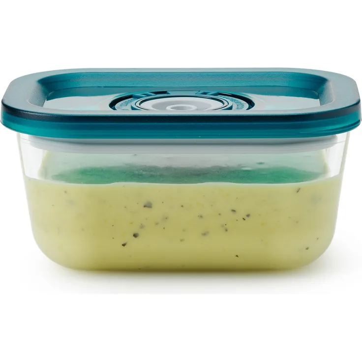 Solis Crystal Vac Vakuum Behälter Glas 370ml, Frischhalten, Einfrieren, Erhitzen, Pflegeleicht