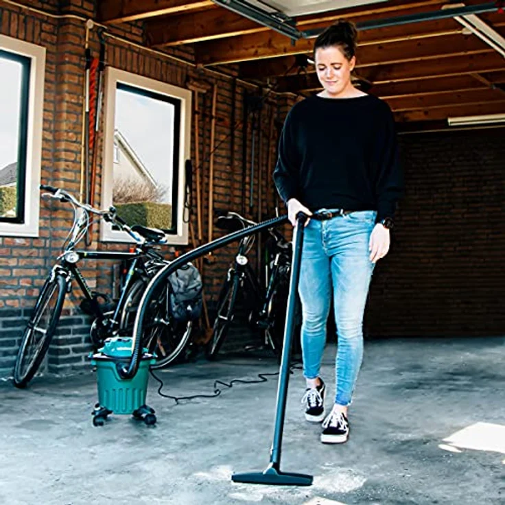 VONROC Nass- und Trockensauger, 1000W Industriesauger mit 12L Tank und 1,5m Schlauch, inklusive Zubehör – Bild 4