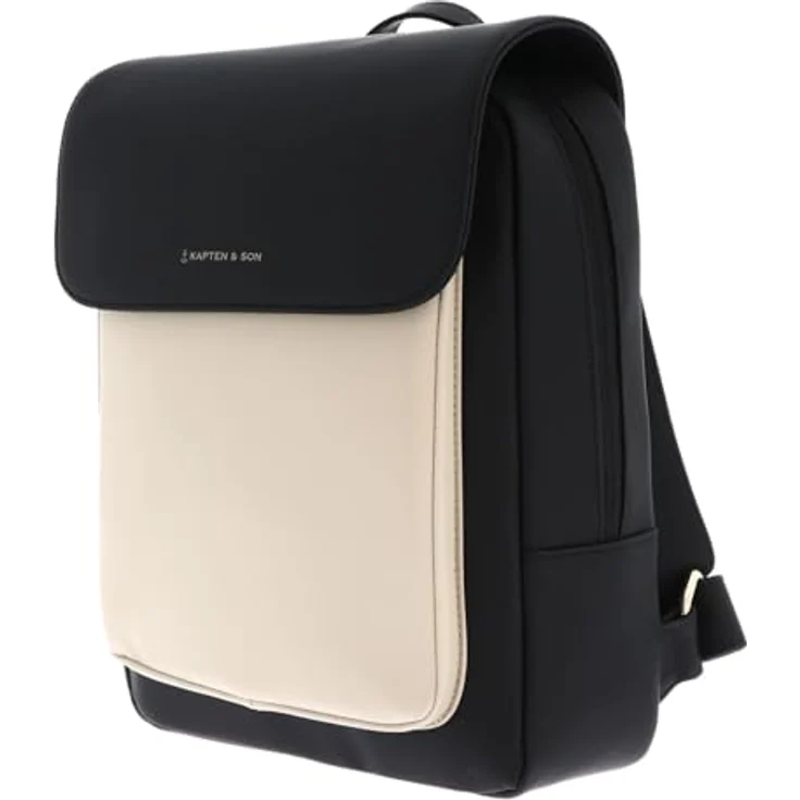Kapten & Son Tromso Small 2.0 City Rucksack, 31 cm, Schwarz, 100% veganes Tech-Material – Bild 2