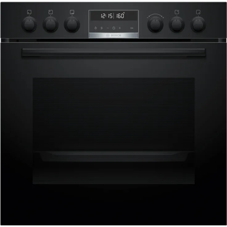 Bosch HEG578BB4 Einbau-Herd, 60 x 60 cm, Schwarz, mit Air Fry Funktion und pyrolytischer Selbstreinigung
