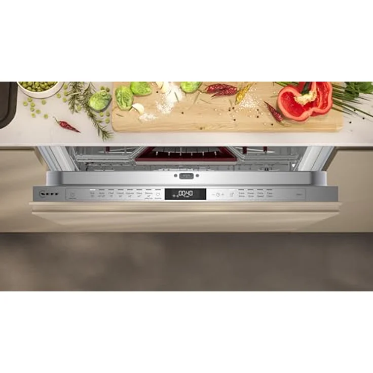 Neff S157ZCX01E vollintegrierter Geschirrspüler, 14 Maßgedecke, TimeLight, Besteckkorb, 9 L, 43 dB, Energieklasse B – Bild 9